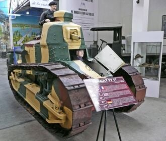 Char Renault FT-17, de 1917, au Musée des Blindés de Saumur.