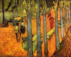 Les Alyscamps, par Vincent Van Gogh, 1888.