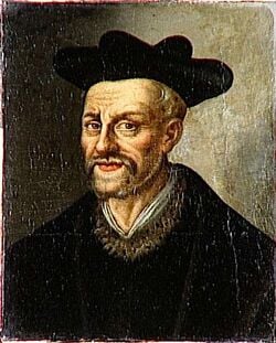 Portrait de Rabelais réalisé au XVIIe&nbsp;siècle? (auteur anonyme).
