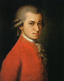 Portrait posthume de Mozart peint par Barbara Krafft en 1819.