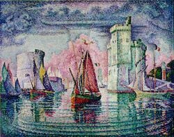 Signac, Entrée du port de la Rochelle (1921)