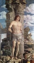 Saint Sébastien d'Andrea Mantegna, huile sur toile, 1480.
