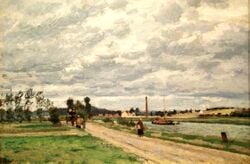 Les Bords de l'Oise, près de Pontoise, en 1872.