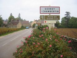 Panneau d'entrée du village.