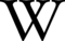 W majuscule de Wikipédia