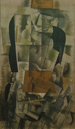 Georges Braque : Femme à la guitare.