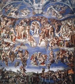 Jugement dernier, chapelle Sixtine, Vatican