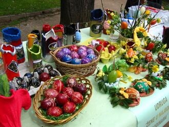 Œufs de Pâques décorés en Croatie
