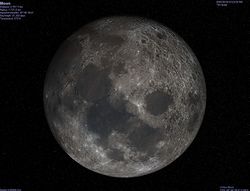Représentation de la Lune.