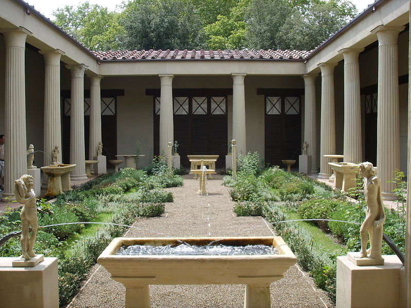 Fichier:Ricostruzione del giardino della casa dei vetii di pompei (mostra al giardino di boboli, 2007) 01.JPG
