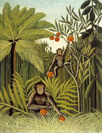 Fichier:Henri Rousseau - Two Monkeys in the Jungle.jpg