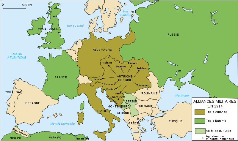 Fichier:Map Europe alliances 1914.png