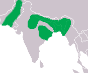 Distribution du gavial du Gange