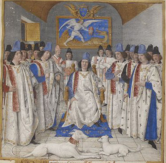 Fichier:Louis XI et l'es chevaliers de saint Michel.jpg
