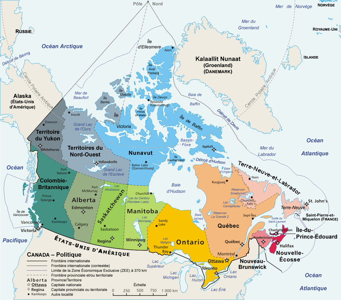 Fichier:Carte administrative du Canada.png