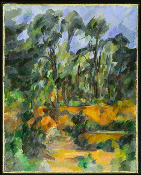 Fichier:Forest, a painting by Paul Cézanne, circa 1902-1904.png