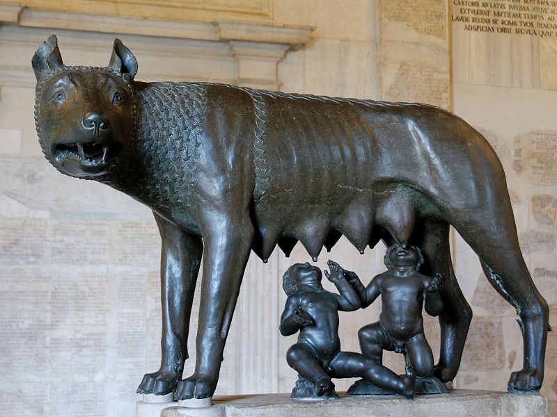Fichier:Capitoline she-wolf Musei Capitolini MC1181.jpg