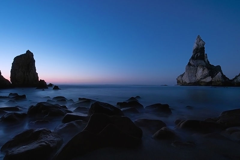 Fichier:Seascape after sunset denoised.jpg