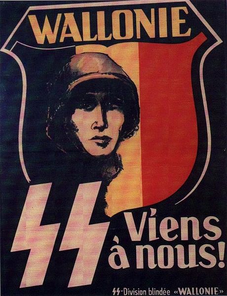 Fichier:Affiche de recrutement de la SS Wallonie.jpg