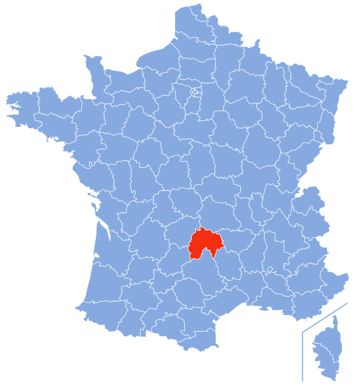Cantal (département) Cantal-Position.svg