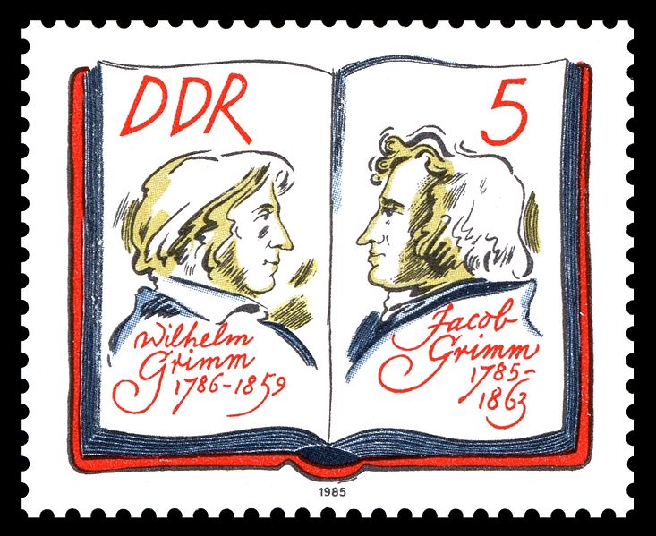 Fichier:Frères Grimm - timbre RDA 1985.jpg