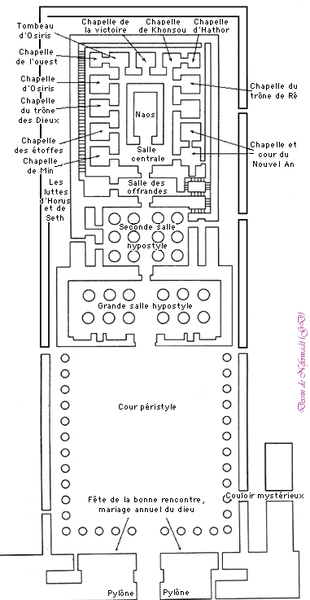 Fichier:Temple Horus Edfou plan.png