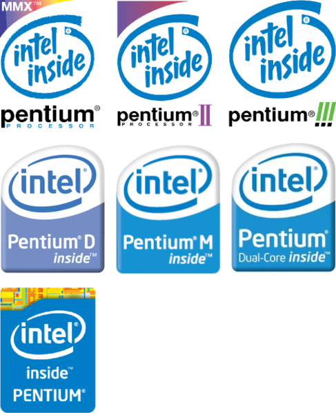 Fichier:Pentium logos.png