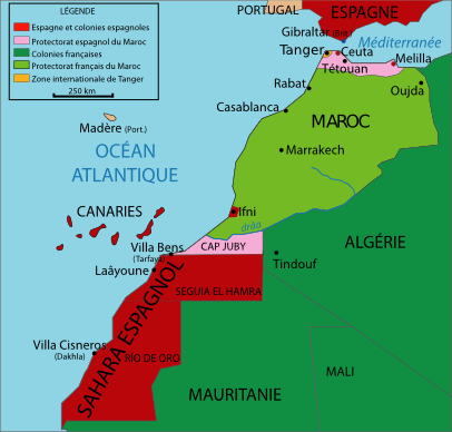 Fichier:Protectorats du Maroc et Sahara espagnol.png