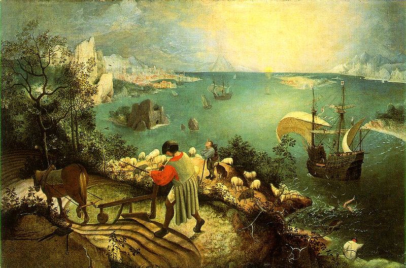 Fichier:Bruegel l'Ancien-La chute d'Icare.jpg
