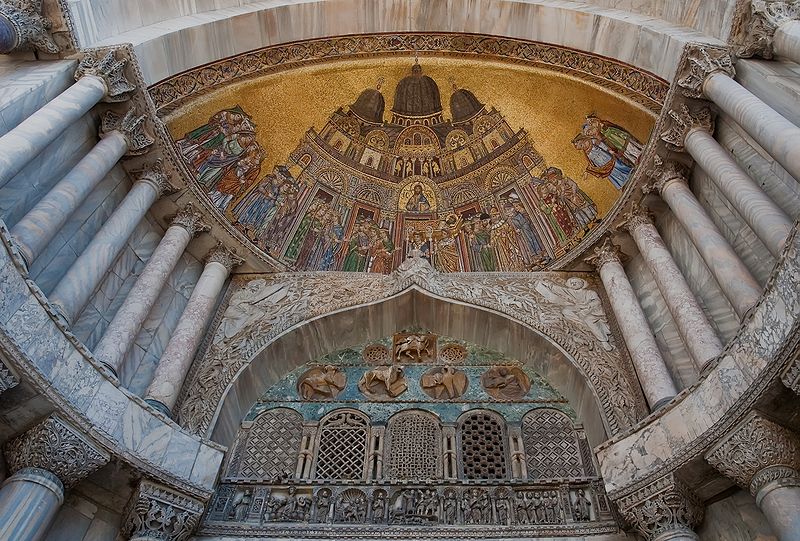 Fichier:Venise Portail de saint Alipius de la basilique Saint-Marc .jpg