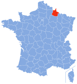 Localisation des Ardennes en France