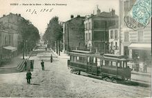 Tramway à Vitry-sur-Seine, en 1905.