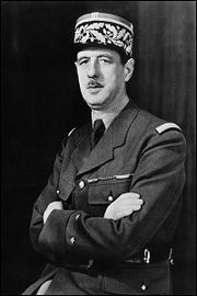 Charles de Gaulle, chef de la Résistance française.
