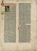 La bible de Gutenberg, un des premiers textes imprimés en latin.