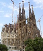 Gaudi : l'église de la Sagrada Família, à Barcelone.