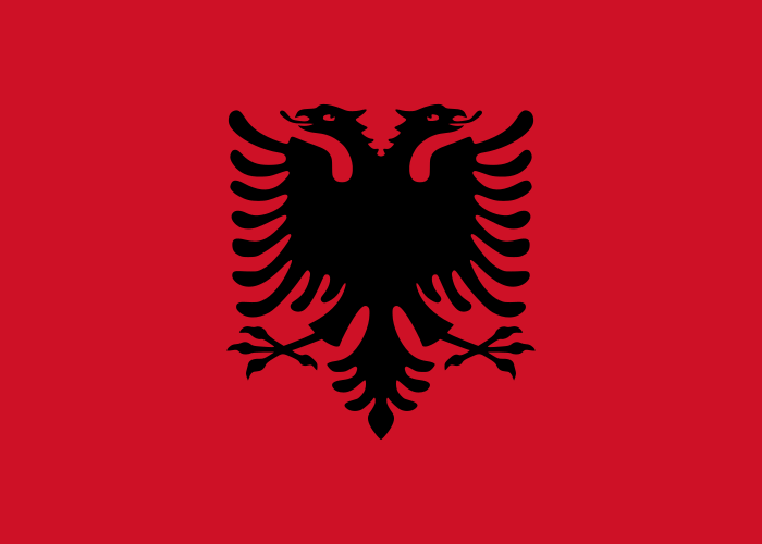Fichier:Drapeau de l'Albanie.svg