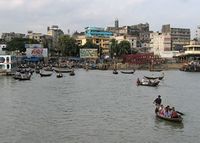 Dacca, Bangladesh (port fluvial sur le Buriganga).