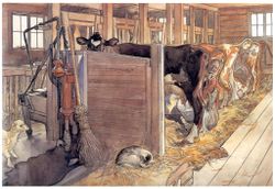 Carl Larsson L'étable 1906.jpg