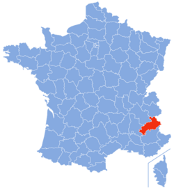 Localisation des Hautes-Alpes en France
