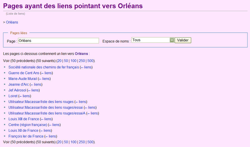 Fichier:Pages liées - Orléans.png