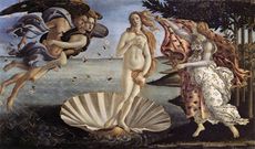 Naissance de Vénus par Botticelli, vers 1480.