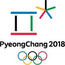 Logo de la XXIIIe édition des Jeux olympiques d'hiver.