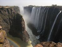 Les chutes Victoria sur le Zambèze, entre la Zambie et le Zimbabwe.