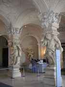 Atlantes (statue masculine) du palais de Belvédère à Vienne en Autriche (art baroque)