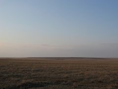 Une steppe, au Kazakhstan