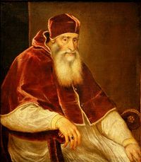 Le pape Paul III peint par Titien.