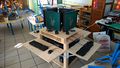 Quatre ordinateurs sous PrimTux dans une école maternelle