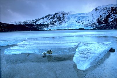 Le glacier Eyjafjallajökull.