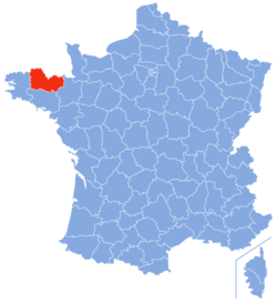Localisation des Côtes-d'Armor en France
