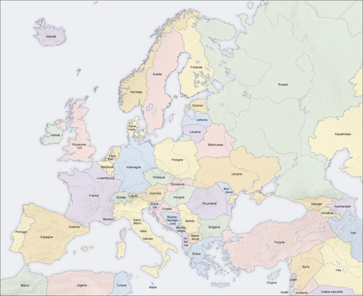 Fichier:Carte d'Europe.png